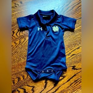 Under Armour Notre Dame polo onesie - 12 months